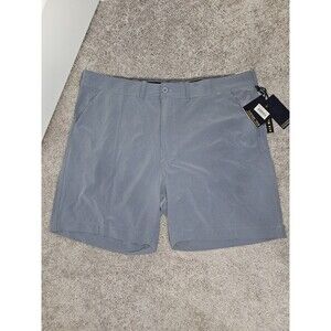 Vintage 1946 Men's Heathered Flat Front Shorts, Light Blue, Size 42, New w/Tags